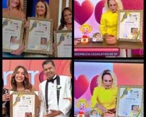 A premiação de várias personalidades do Prêmio Comunicação e Destaque