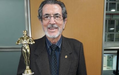 José Carlos Rollo e Livia Rosa Santana, parceiros de Romildo dos Santos CEO do Prêmio Comunicação e Destaque